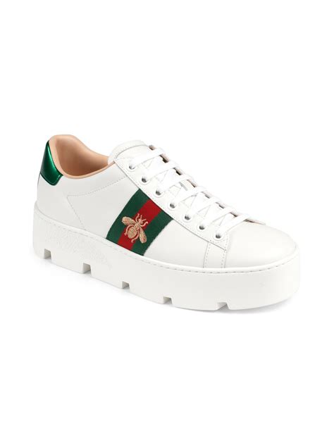 gucci bee sneaker dupes|gucci new ace platform sneakers.